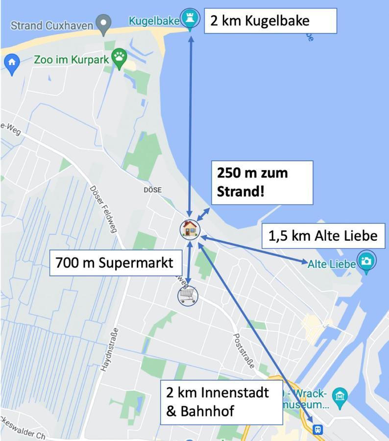 Haus Seefalke - 250 M Zum Meer Cuxhaven Esterno foto